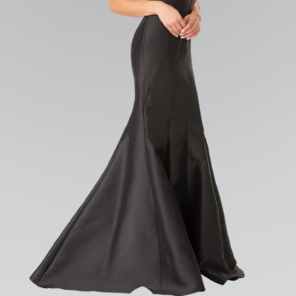 Off Shoulder Sweetheart Satin Prom Dress GSGL2213 - Picture 6 of 7